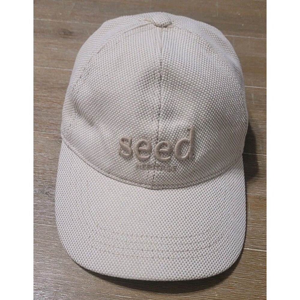 Seed Heritage Cap Hat David Jones Adjustable Strap Tan Beige